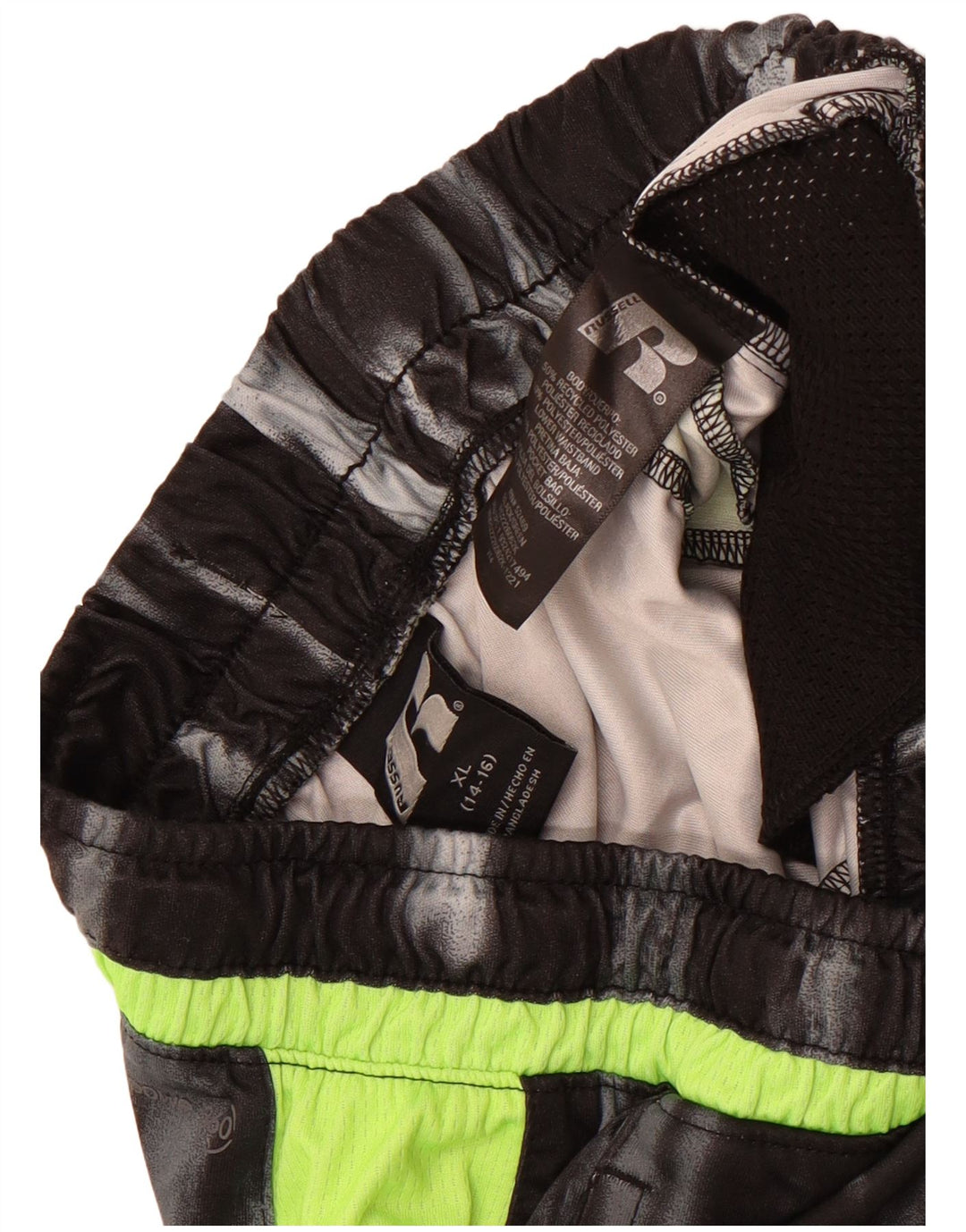 Russell atletske sportske kratke hlače za dječake 14-15 godina XL Black Tie Dye poliester