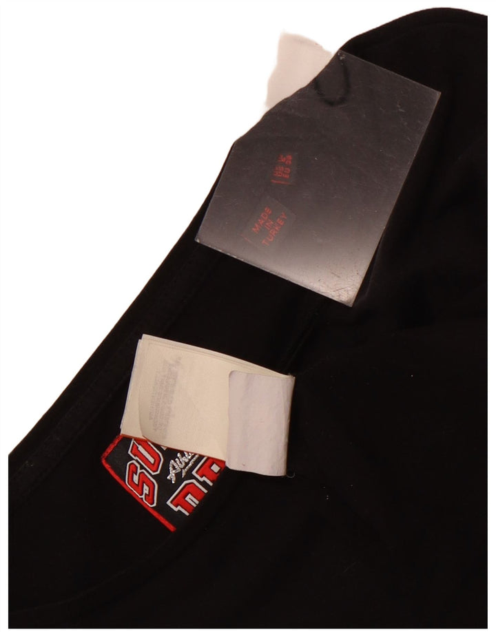 Superdry ženska majica dugih rukava s grafikom UK 10, mali crni pamuk