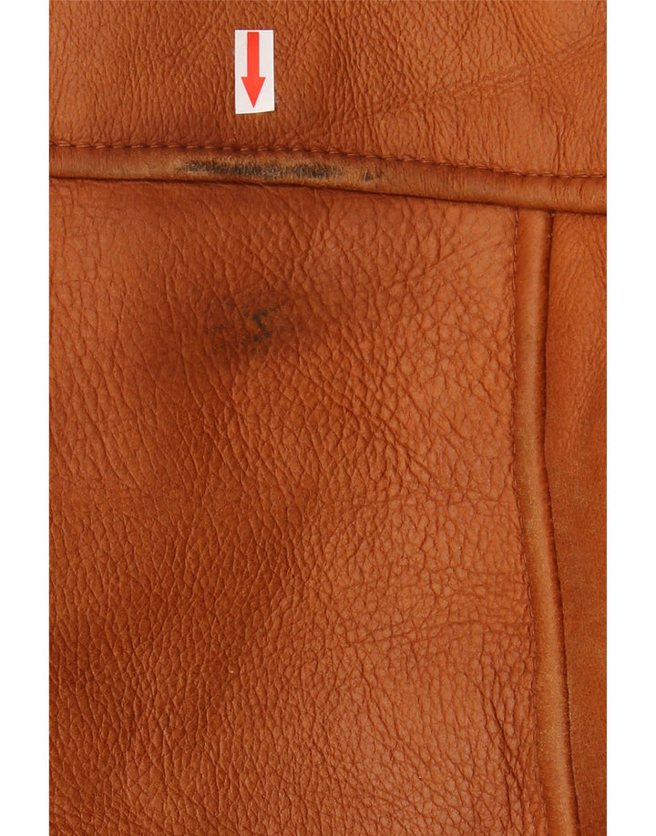 Vintage muška jakna s ovčicama IT 56 3XL Smeđe ovčice