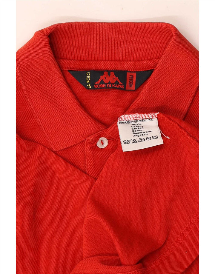 Kappa muška polo majica srednje crvene boje od pamuka