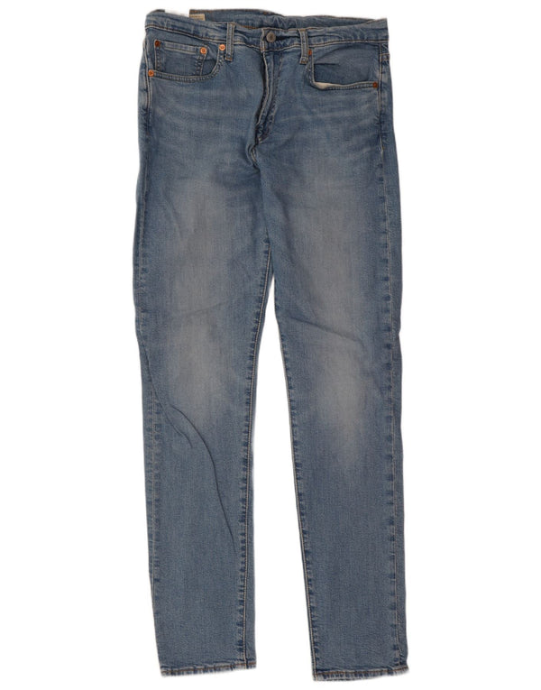 Levi's Mens 512 Slim Fit Tapered Jeans W32 L34 Blue Cotton