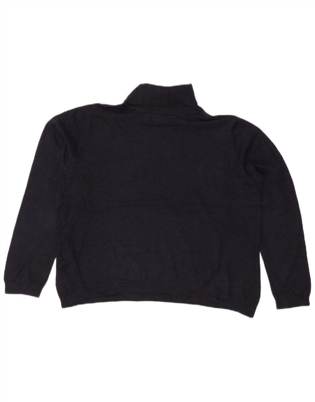 RALPH LAUREN Ženski pulover s rol izrezom UK 20 2XL Mornarsko plava svila