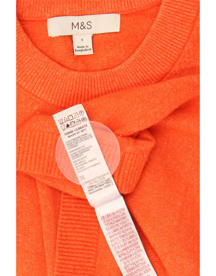 Marks & Spencer ženska majica kratkih rukava UK 10 Small Orange Poliester