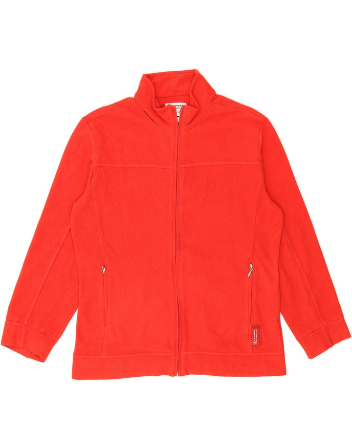 CHAMPION Womens Fleece Jacket UK 18 XL Red Polyester Vintage Champion and Second-Hand Champion from Messina Hembry 