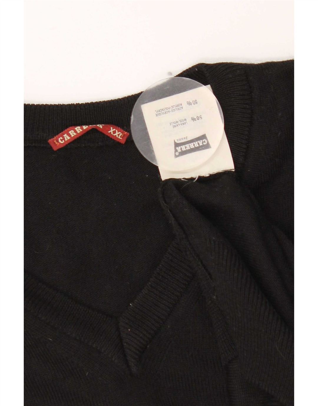Carrera muški džemper s V-izrezom 2XL crna vunena
