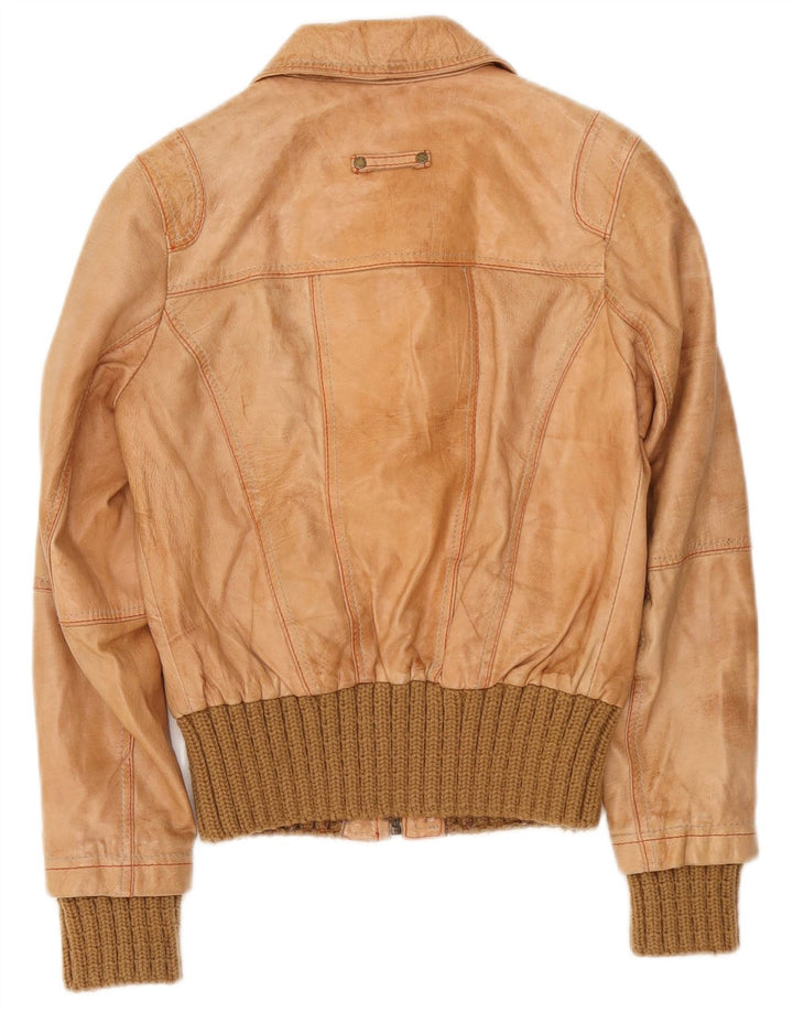 River Island ženska bomber jakna UK 10 Small Beige Colourblock