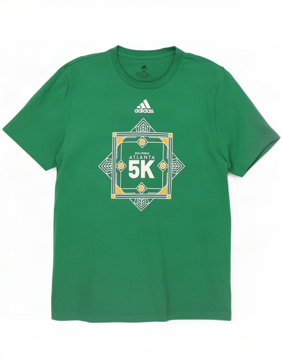 Adidas Mens Graphic T-Shirt Top Medium Green Cotton