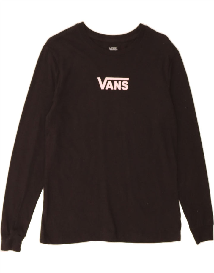 VANS Mens Graphic Top Long Sleeve XS Black Cotton Vintage Vans and Second-Hand Vans from Messina Hembry 