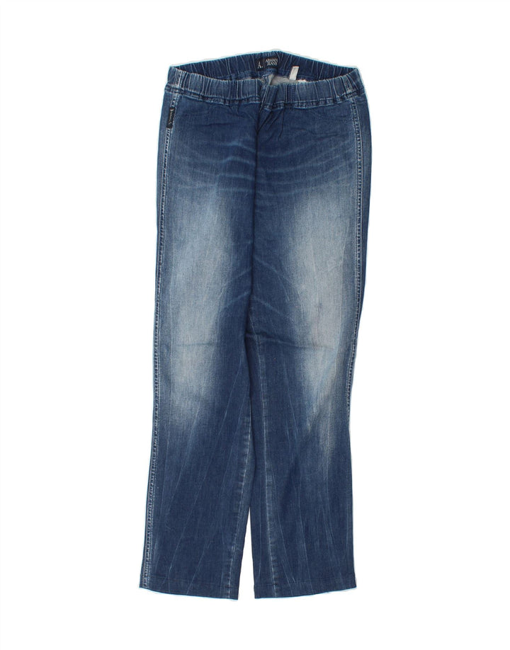 ARMANI Womens Straight Jeans W33 L27 Navy Blue Vintage Armani and Second-Hand Armani from Messina Hembry 