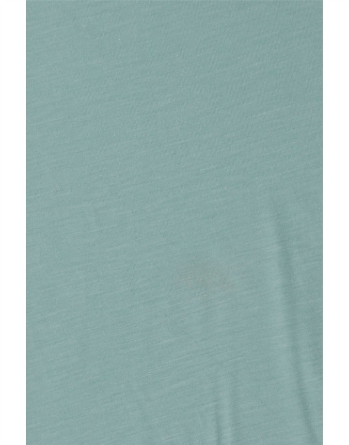 BENETTON Womens Asymmetric Sleeveless Blouse Top UK 12 Medium Turquoise Vintage Benetton and Second-Hand Benetton from Messina Hembry 