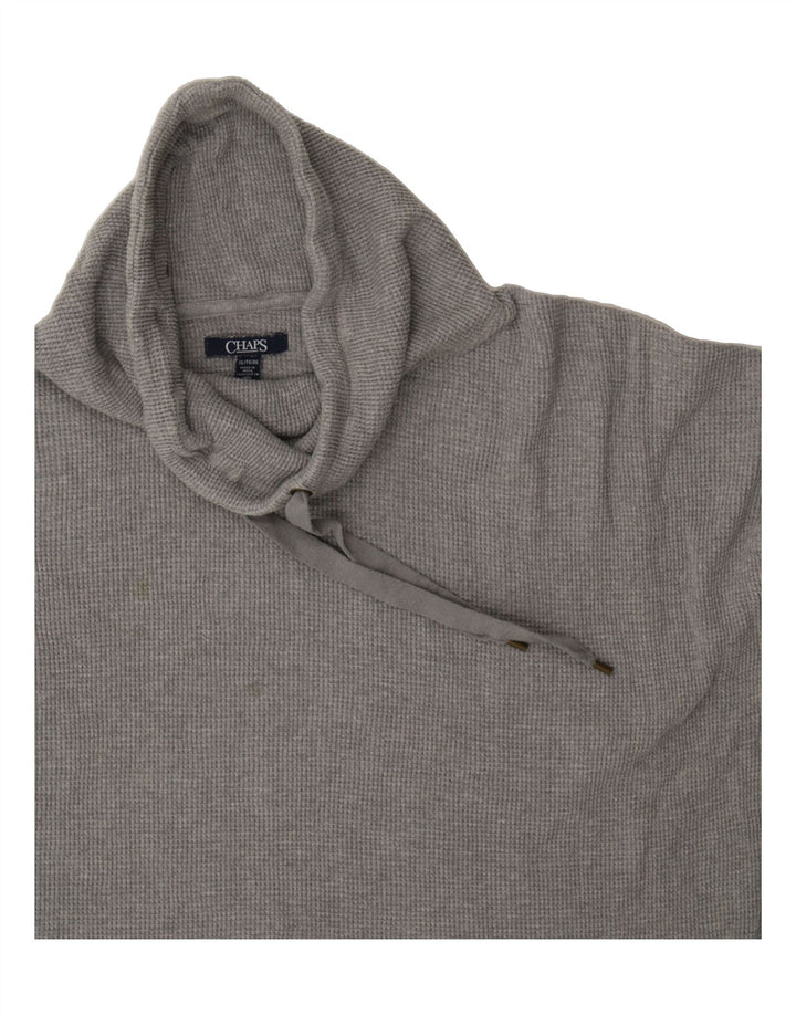 CHAPS Womens Oversized Roll Neck Sweatshirt Jumper UK 18 XL Grey Cotton Vintage Chaps and Second-Hand Chaps from Messina Hembry 