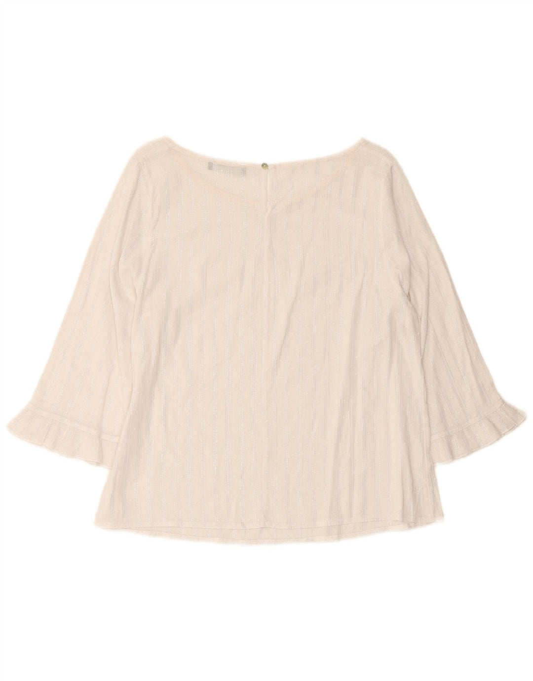 RAGNO Ženska skraćena majica s 3/4 rukavima UK 12 srednje bijele pruge