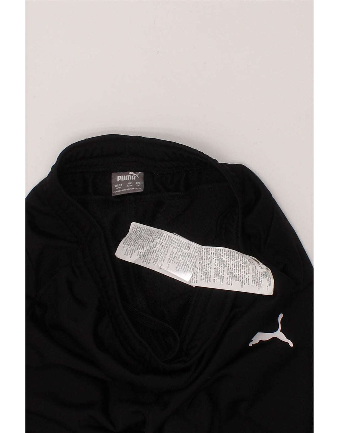 PUMA Girls Tracksuit Trousers 5-6 Years  Black Polyester Vintage Puma and Second-Hand Puma from Messina Hembry 