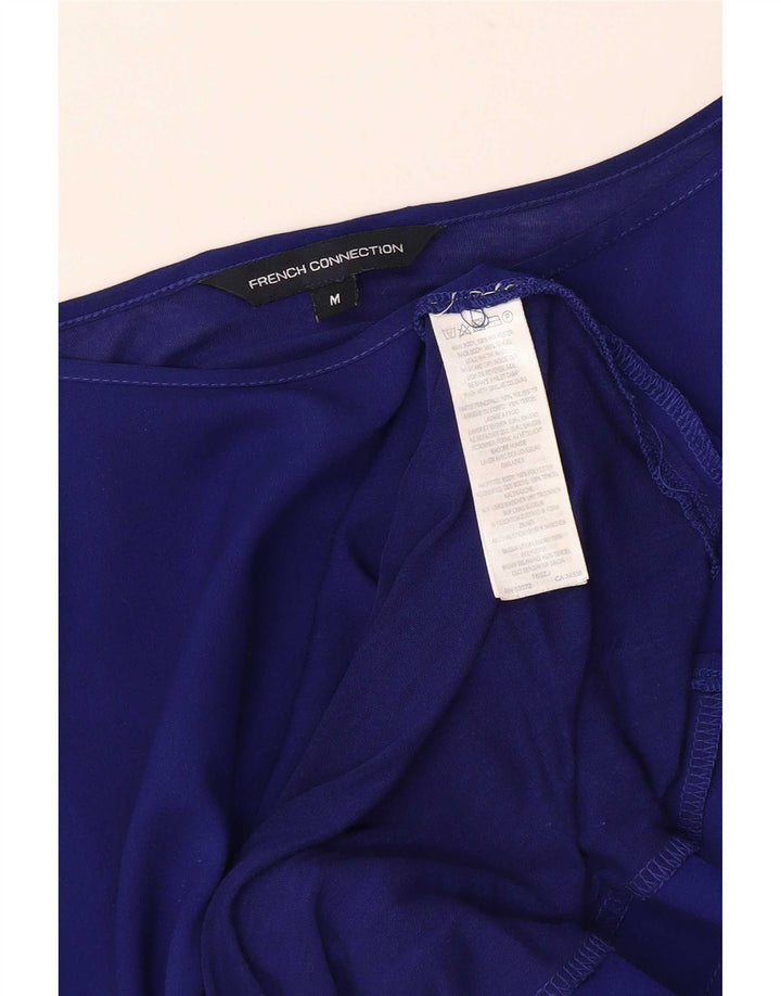 French Connection Ženska majica kratkih rukava UK 14 Medium Blue Polyester