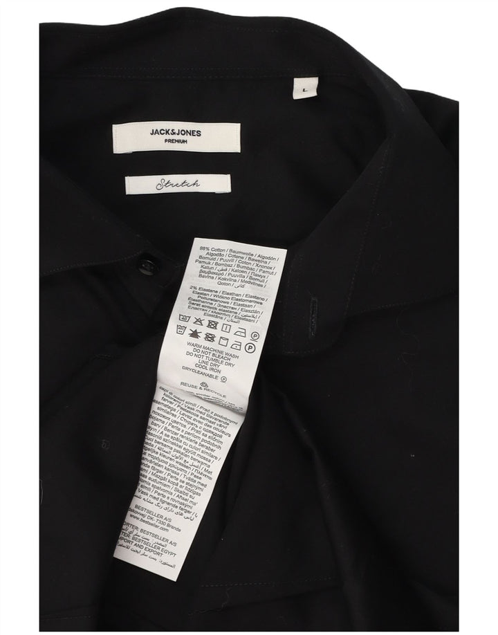 Jack & Jones muška košulja velika crna pamučna