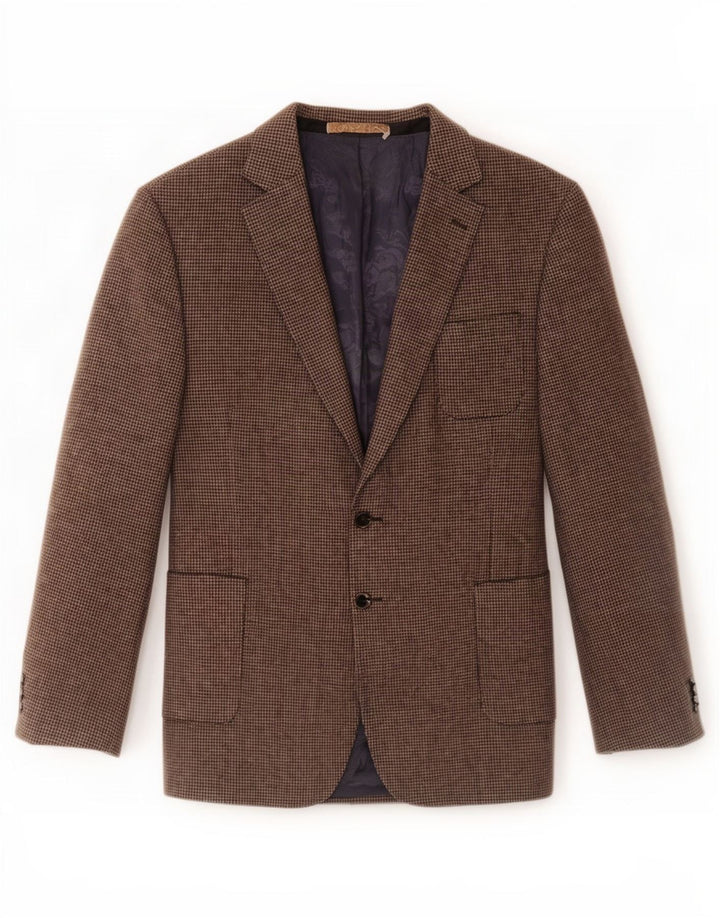 Marks & Spencer muška dugačka jakna jakna UK 44 XL smeđa houndstooth