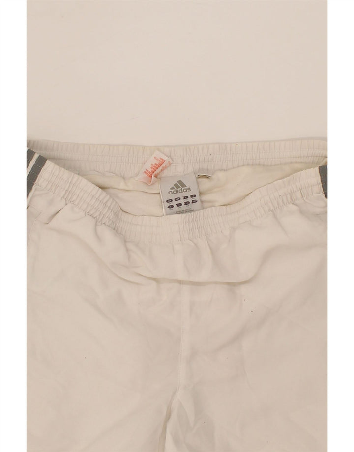 ADIDAS Boys Sport Shorts 13-14 Years White Polyester Vintage Adidas and Second-Hand Adidas from Messina Hembry 