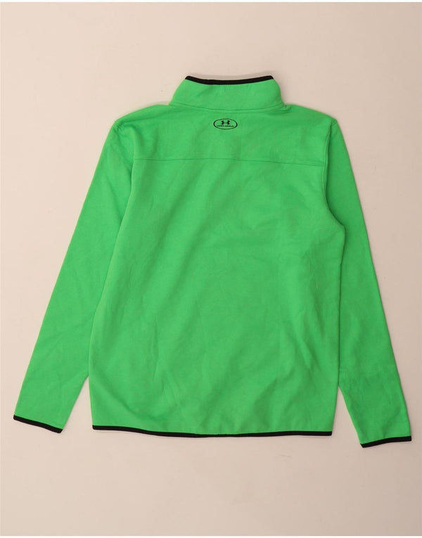 Under Armour majica s dugim rukavima i izrezom s patentnim zatvaračem za dječake 13-14 godina XL zelena