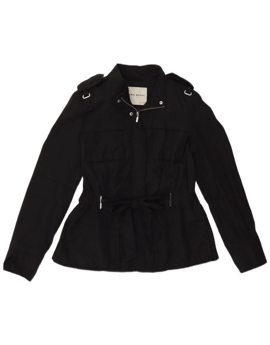 Zara ženska vojna pomoćna jakna UK 16 velika crna