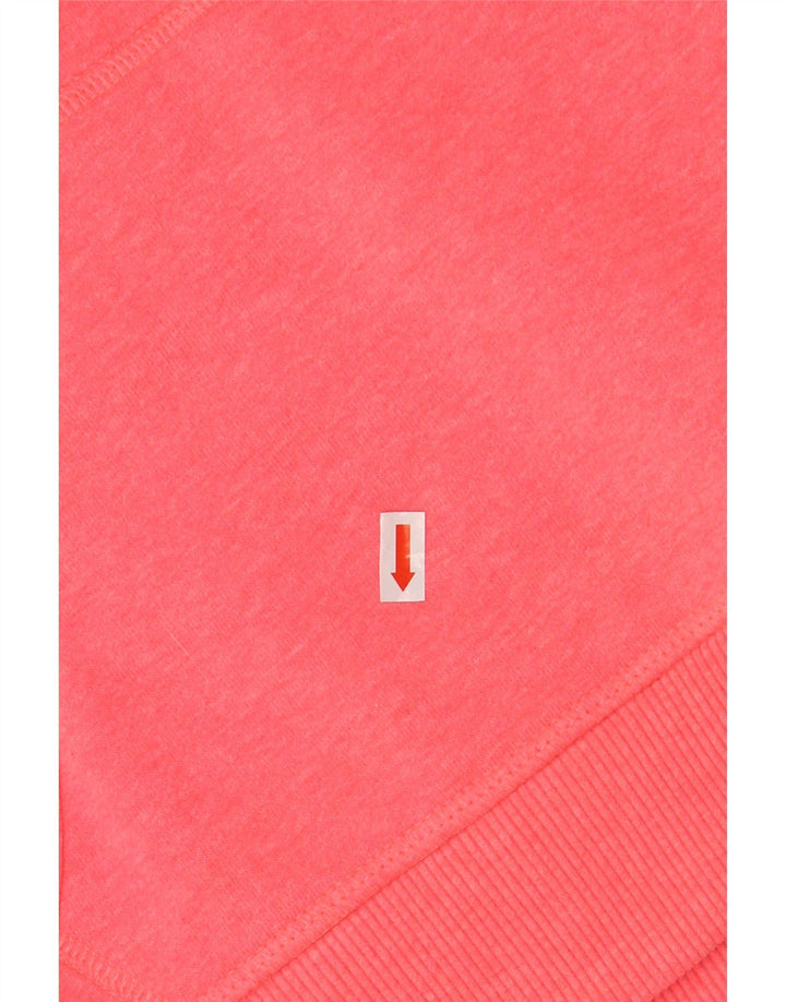 SUPERDRY Ženska majica s kapuljačom s kapuljačom UK 16 Veliki ružičasti pamuk