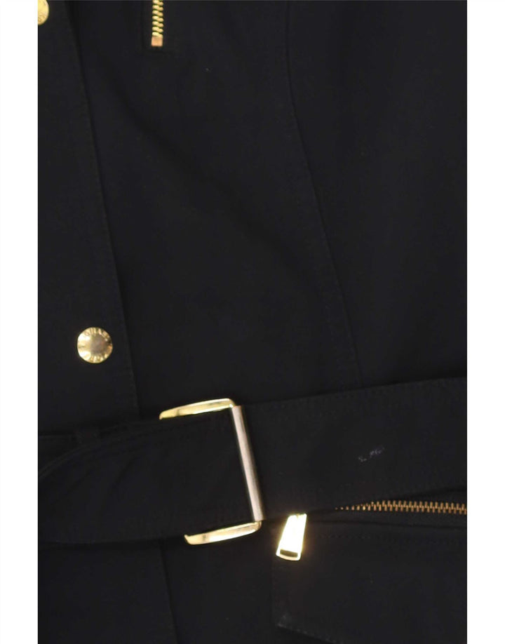 Michael Kors ženski trenč kaput s kapuljačom UK 14 Medium tamnoplavi poliester