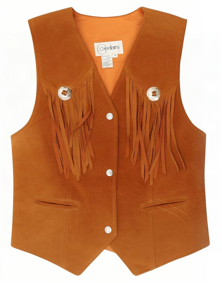 Cedars ženski prsluk od Western Suede UK 10 Mala bež koža