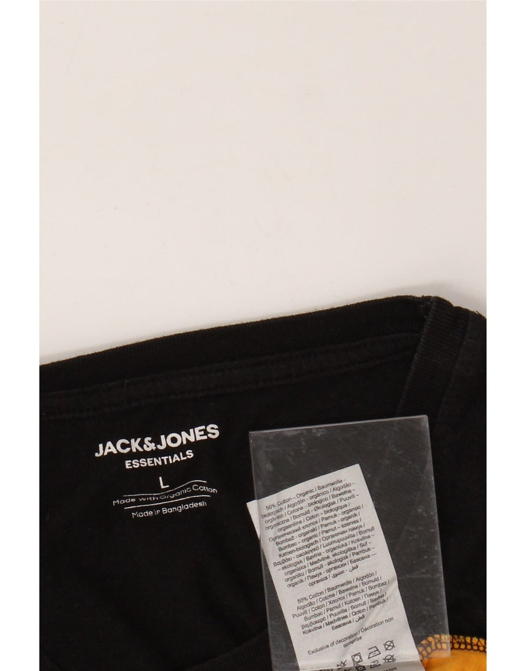 JACK & JONES Muška majica kratkih rukava s grafičkim motivima Veliki žuti pamuk u blokovima boja