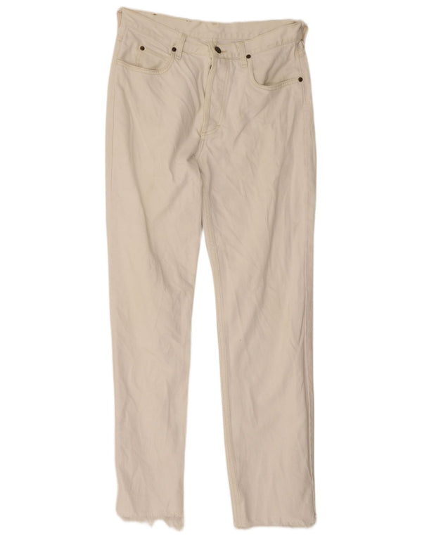 Lee Mens Straight Jeans W30 L31 Bijeli pamuk