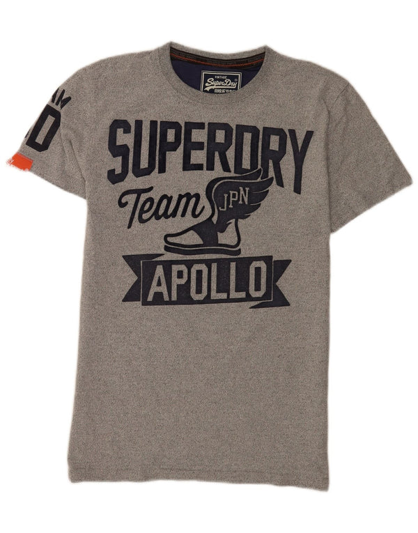 Superdry muška grafička majica kratkih rukava srednje sivi pamuk