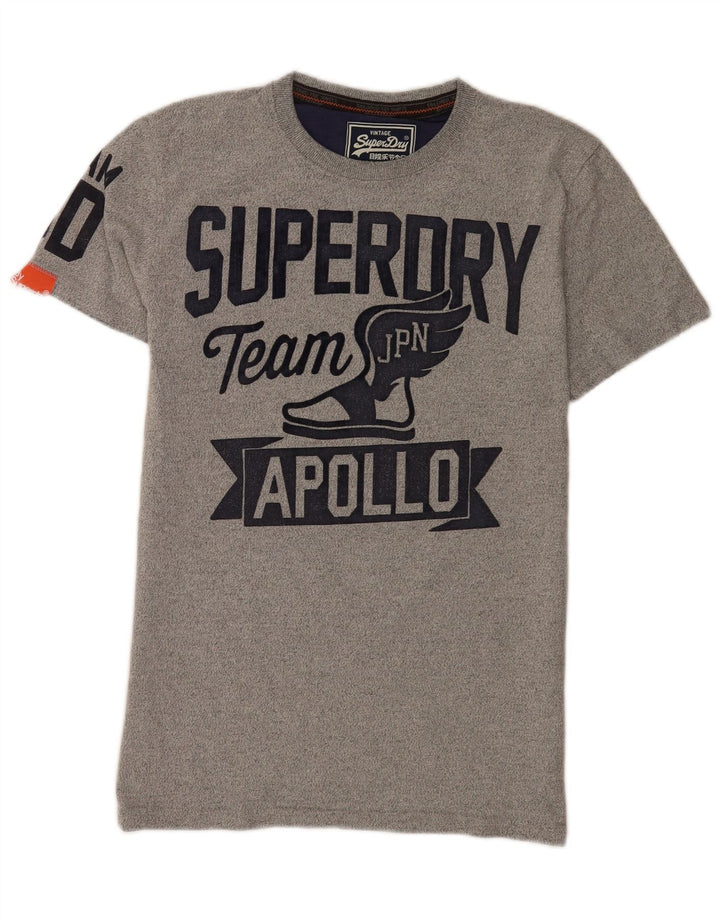 Superdry muška grafička majica kratkih rukava srednje sivi pamuk