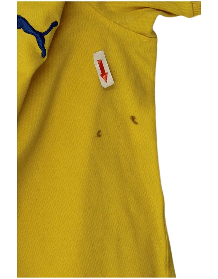 Puma muška polo majica mala žuta pamučna