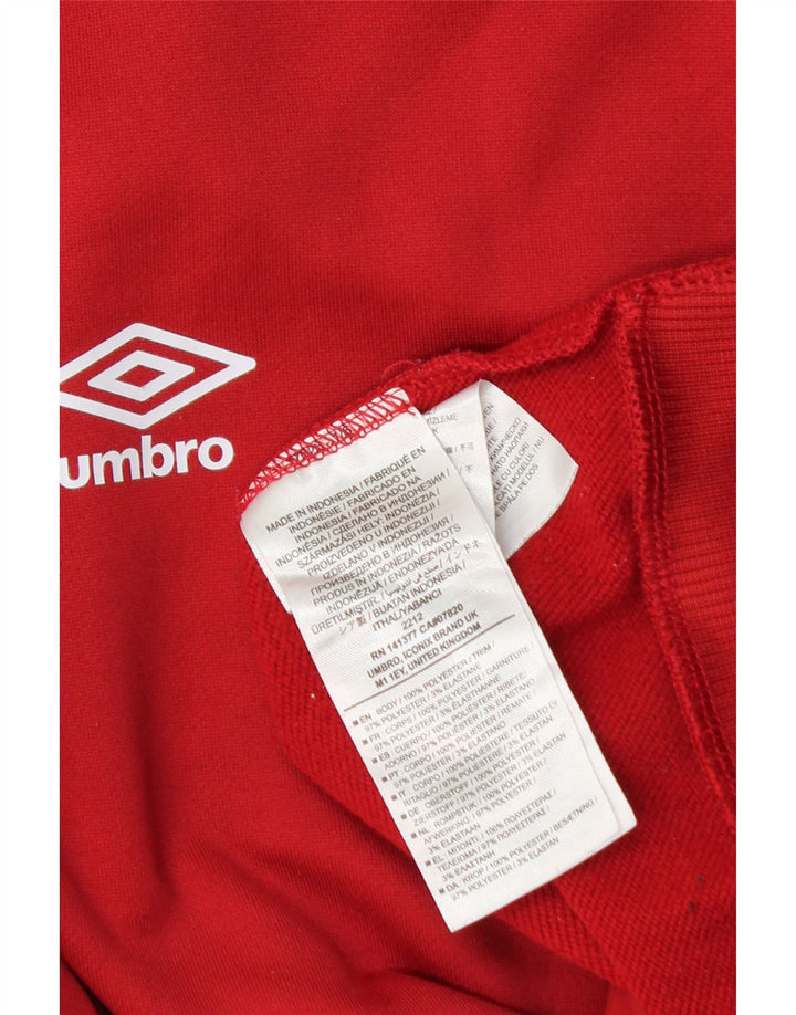 Umbro Boys Graphic Sweatshirt Džemper 13-14 godina crveni poliester