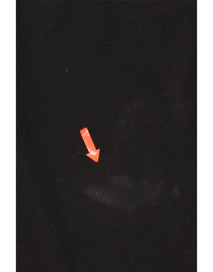 Benetton ženski dugi otvoreni kardigan pulover UK 14 srednje crne vune