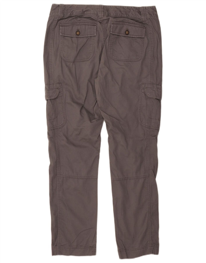 EDDIE BAUER Ženske ravne Cargo hlače US 12 Large W35 L30 Sivi pamuk