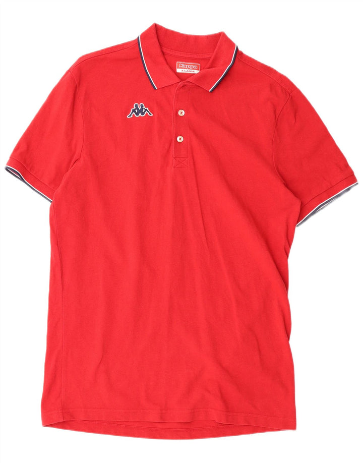 KAPPA Mens Polo Shirt XL Red Cotton