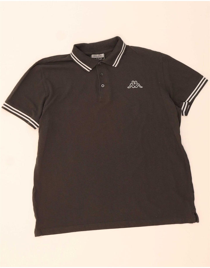 KAPPA Mens Polo Shirt XL Grey Cotton