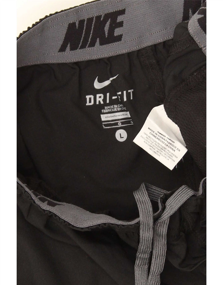 Nike Dri Fit Trenirka Hlače Joggers Veliki crni poliester