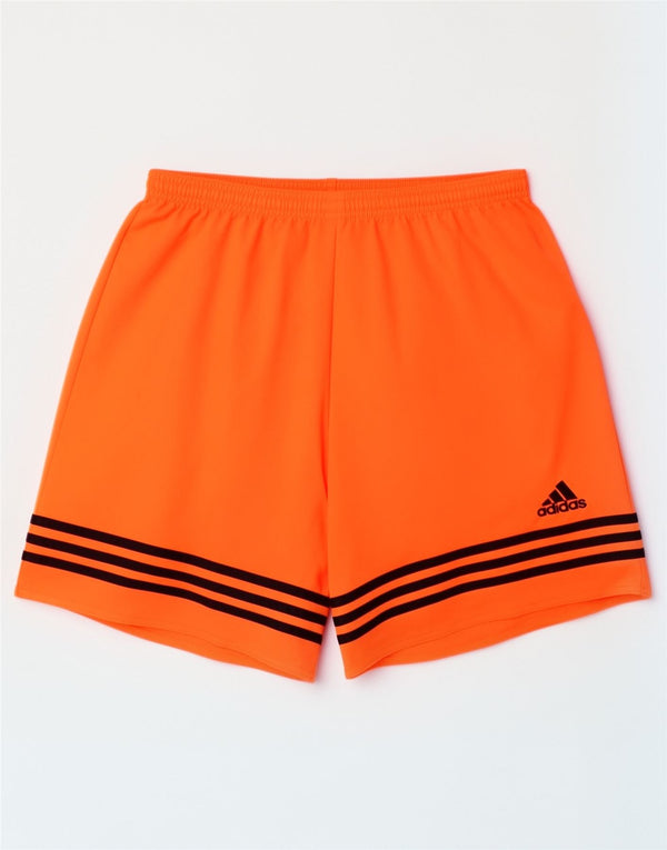 Adidas muške sportske kratke hlače Climalite Srednje narančaste sportske poliesterske pruge