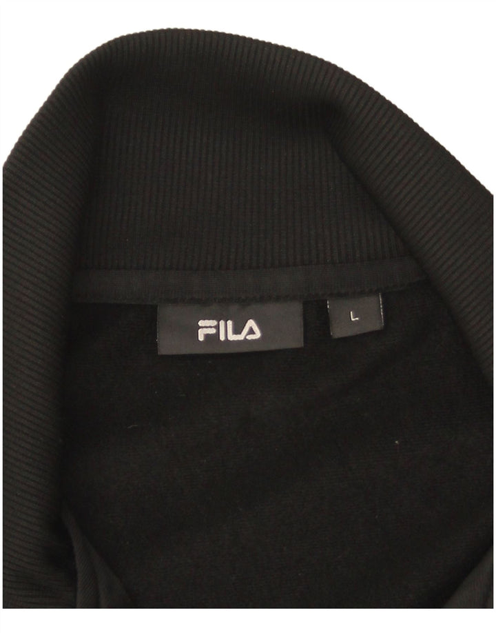 Fila muška gornja jakna trenirke, veliki crni poliester u boji
