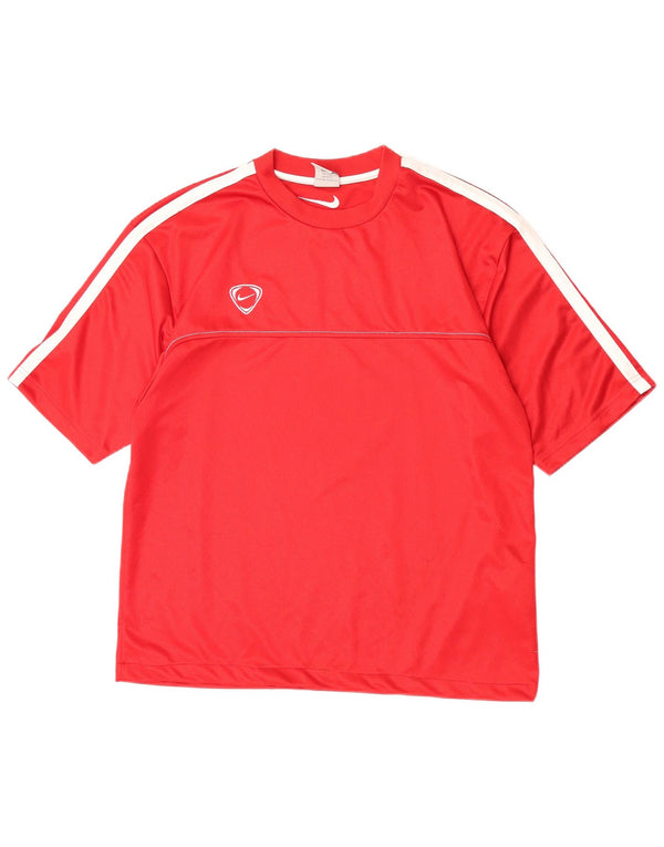 Nike Muška majica kratkih rukava UK 45/47 XL Red Colourblock Poliester