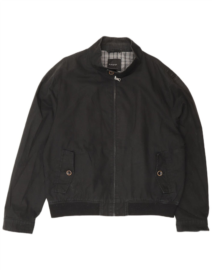 Marks & Spencer muška bomber jakna s autogramom UK 42 XL crni pamuk