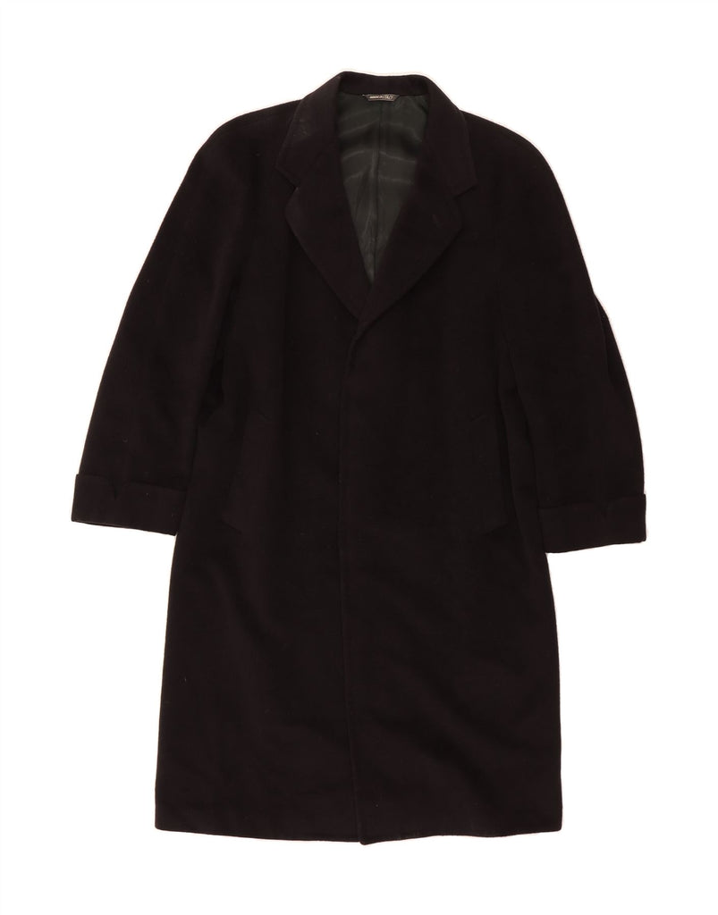CANALI Mens Open Overcoat UK 40 Large Black Vintage Canali and Second-Hand Canali from Messina Hembry 