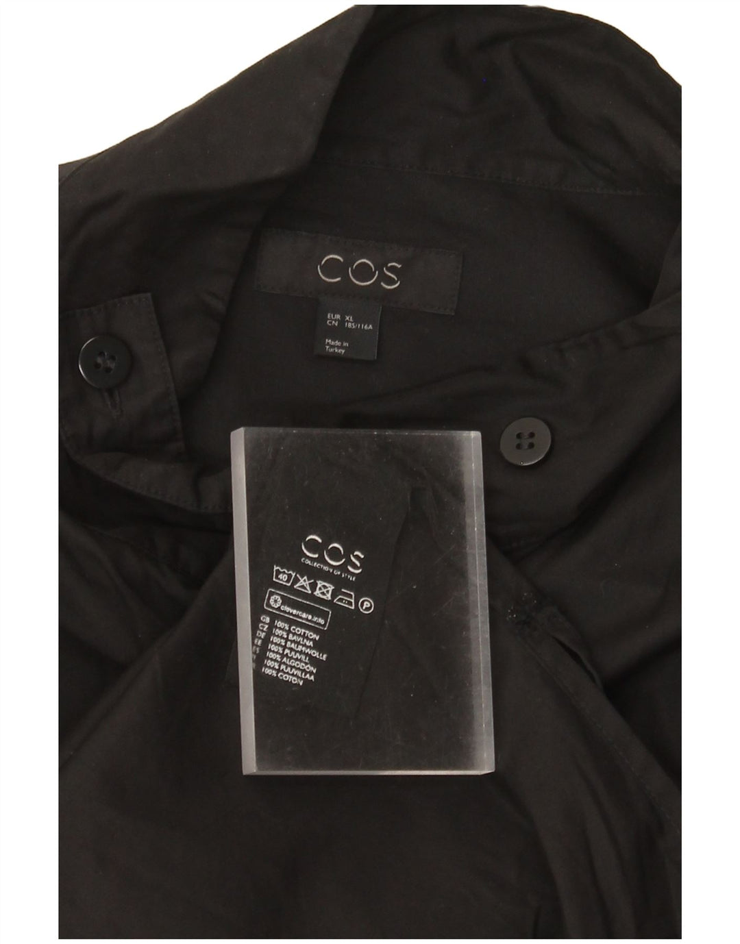 Cos muška košulja XL crni pamuk