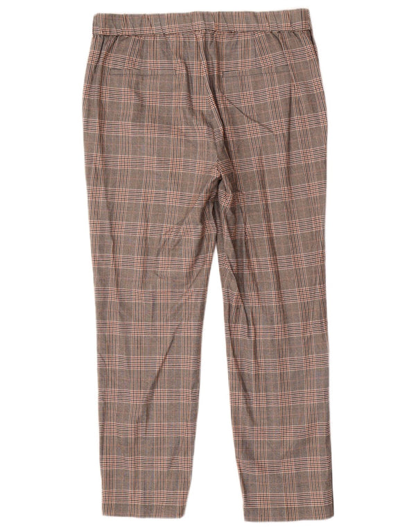 Ženske sužene chino hlače Massimo Dutti EU 42 Large W32 L27 Sivi karirani