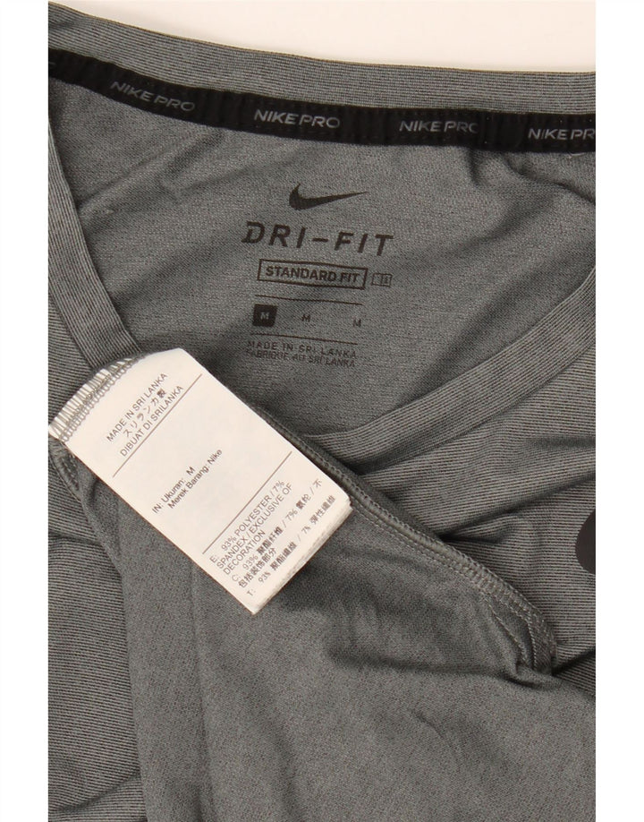 NIKE muška Dri Fit standardna majica kratkih rukava srednje sivi poliester