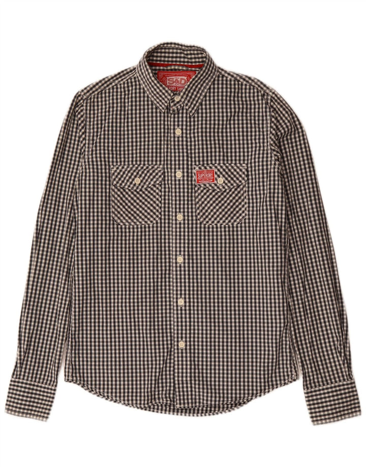 Superdry muška košulja Srednje crni gingham pamuk