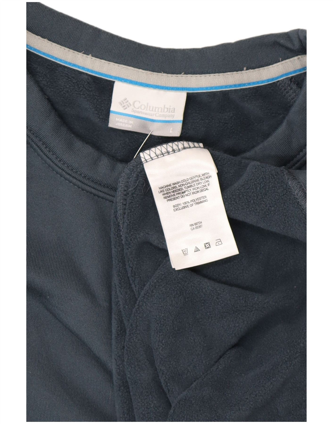 COLUMBIA Muški džemper od trenirke Veliki tamnoplavi poliester