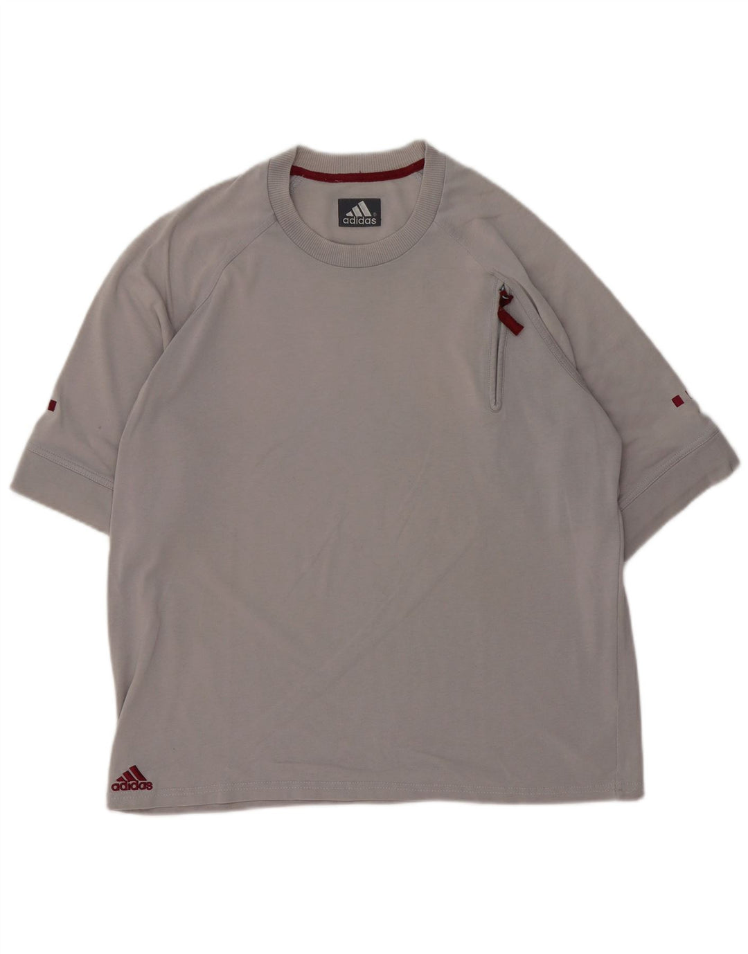 Adidas muška majica kratkih rukava, veliki sivi pamuk