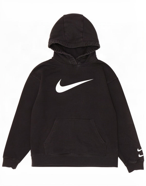 Nike muška majica s kapuljačom s kapuljačom, mali crni pamuk