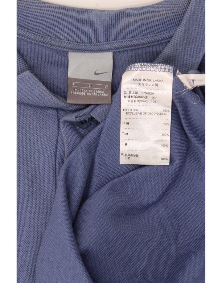 Nike muška polo majica Large Blue Cotton